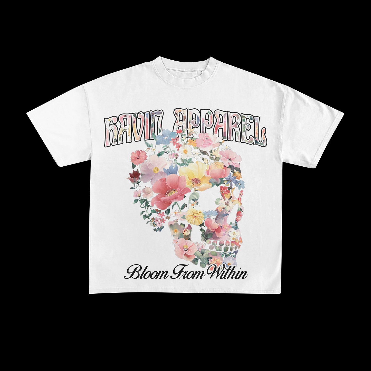 Flower Skull Graphic Tee