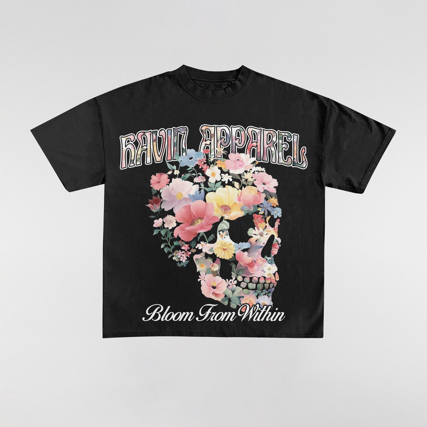 Flower Skull Graphic Tee